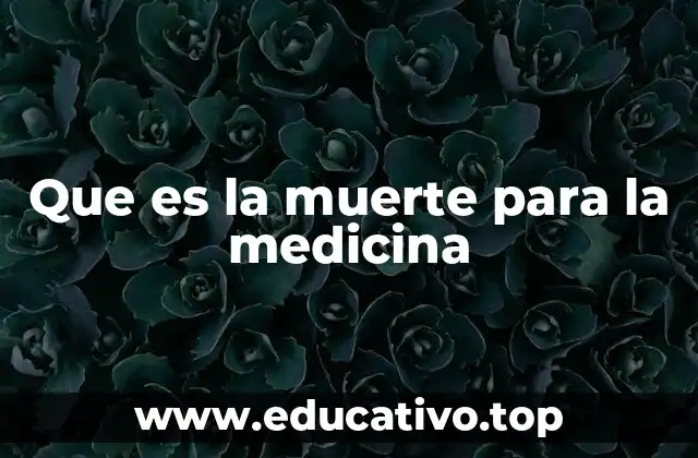 Que es la muerte para la medicina
