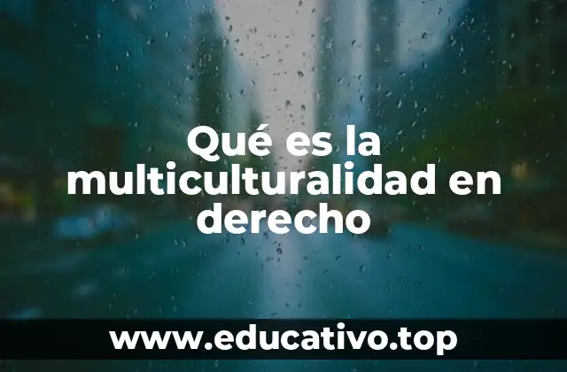 Qué es la multiculturalidad en derecho
