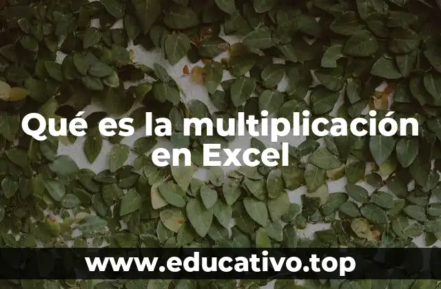 Qué es la multiplicación en Excel
