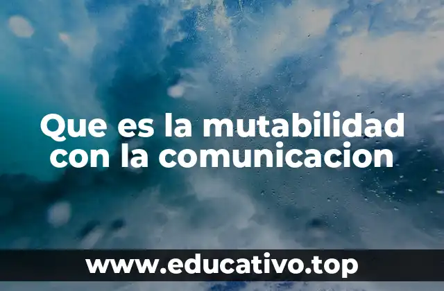 La evolución de la comunicación como proceso mutable