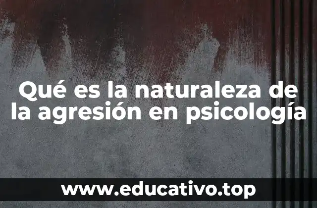 Qué es la naturaleza de la agresión en psicología