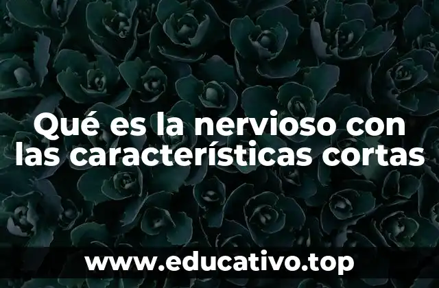 Qué es la nervioso con las características cortas