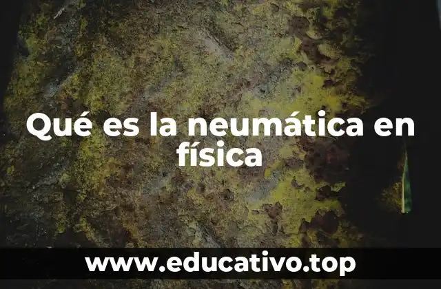 Qué es la neumática en física