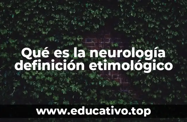 Qué es la neurología definición etimológico