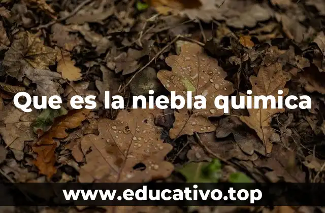 Que es la niebla quimica