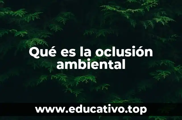 Qué es la oclusión ambiental