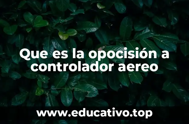 Que es la opocisión a controlador aereo