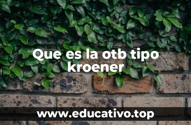 Que es la otb tipo kroener