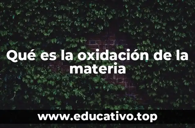 El papel de la oxidación en la naturaleza y la industria