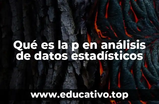 Qué es la p en análisis de datos estadísticos