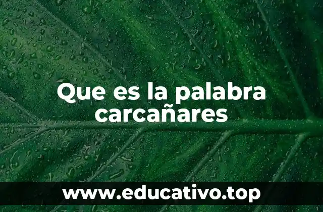 Que es la palabra carcañares