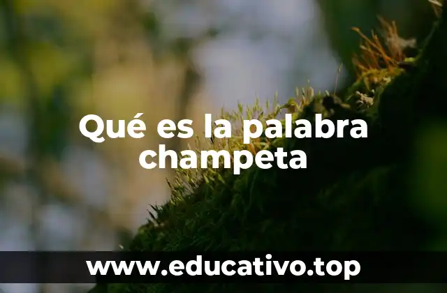 Qué es la palabra champeta