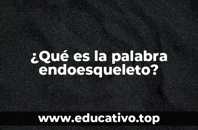 La importancia del endoesqueleto en la anatomía animal