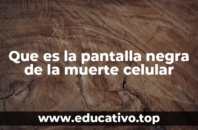 Que es la pantalla negra de la muerte celular