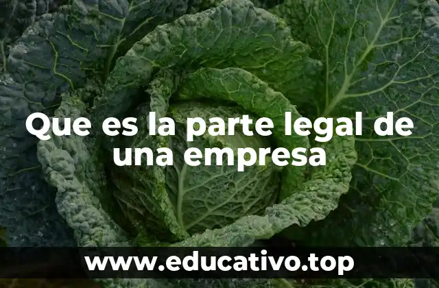 Que es la parte legal de una empresa