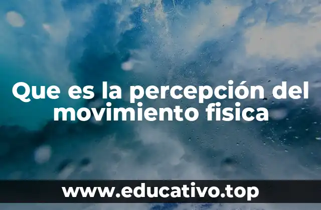 Que es la percepción del movimiento fisica