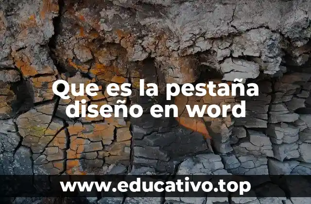 Que es la pestaña diseño en word