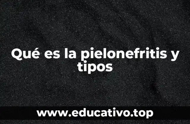 Qué es la pielonefritis y tipos