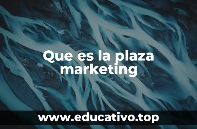 Que es la plaza marketing