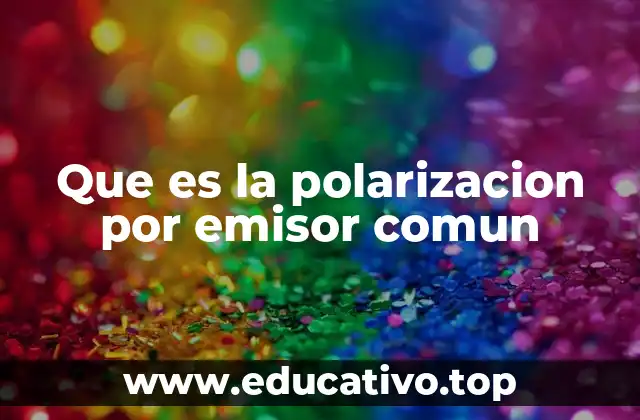 Que es la polarizacion por emisor comun