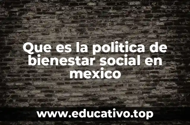 El papel de las instituciones en el bienestar social en México