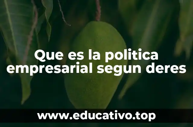 La importancia de una política empresarial clara
