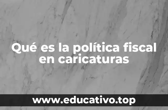 Qué es la política fiscal en caricaturas