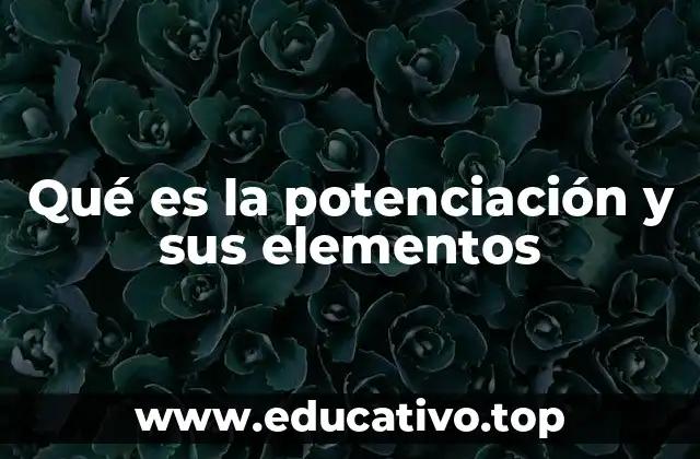 Qué es la potenciación y sus elementos