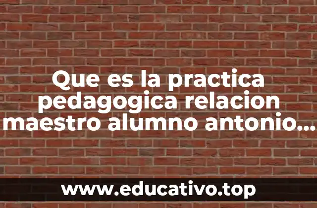 Que es la practica pedagogica relacion maestro alumno antonio gramsci