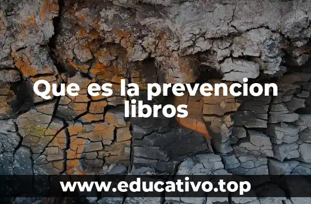 Que es la prevencion libros