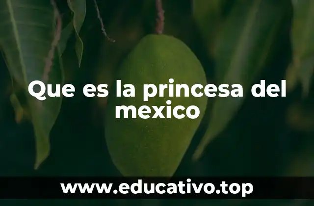 Que es la princesa del mexico