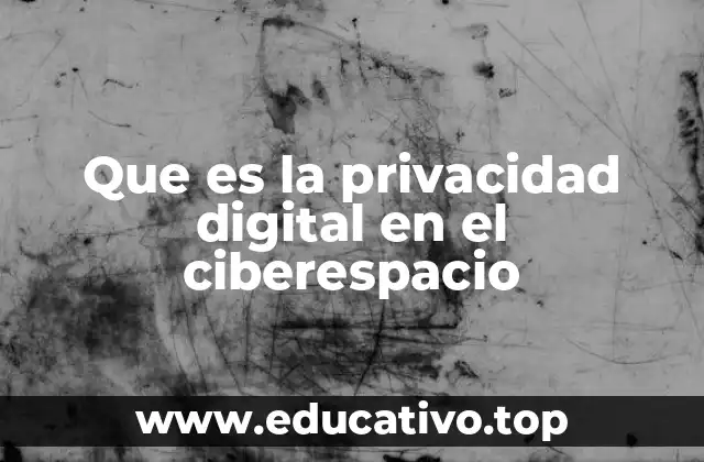 Que es la privacidad digital en el ciberespacio