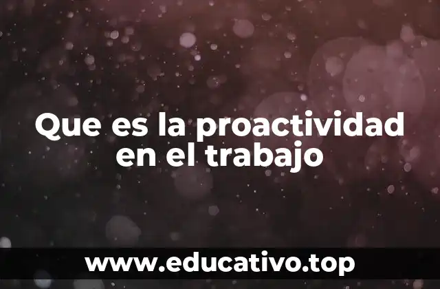 La actitud proactiva como ventaja competitiva