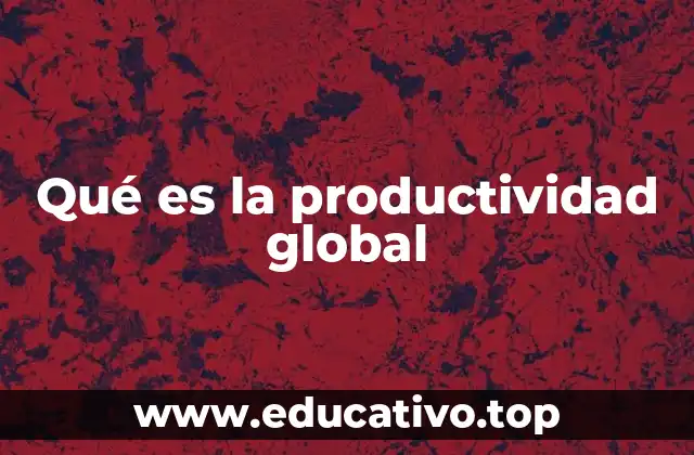Qué es la productividad global