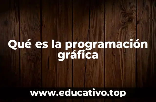 Qué es la programación gráfica