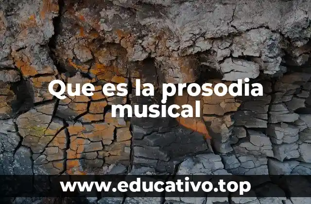 Que es la prosodia musical