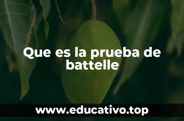 Que es la prueba de battelle