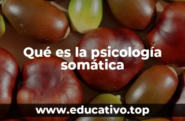 Qué es la psicología somática