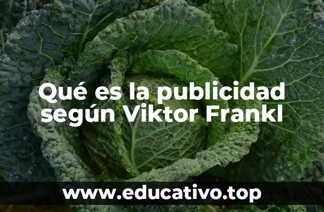 Qué es la publicidad según Viktor Frankl