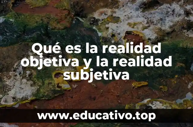 Qué es la realidad objetiva y la realidad subjetiva