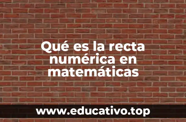 Qué es la recta numérica en matemáticas