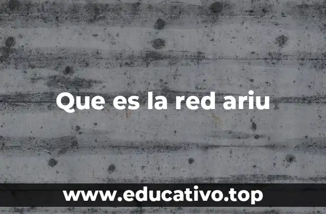 Que es la red ariu