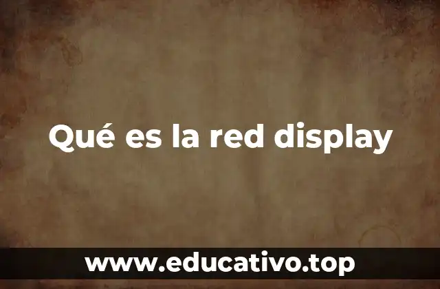 Qué es la red display