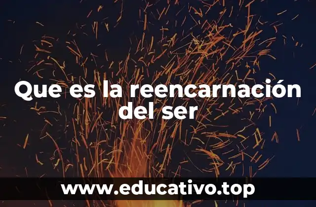 Que es la reencarnación del ser
