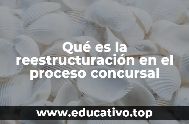 Qué es la reestructuración en el proceso concursal