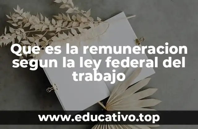 Que es la remuneracion segun la ley federal del trabajo