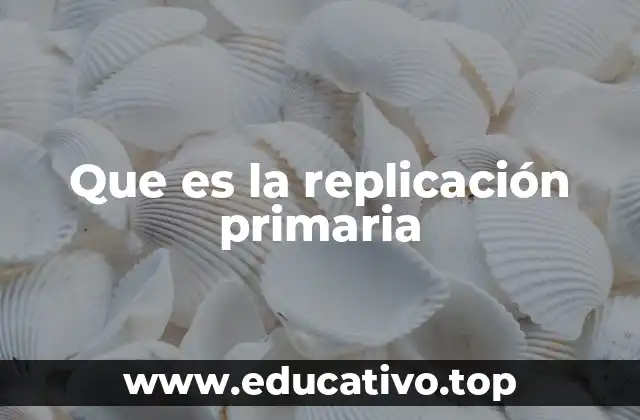 Que es la replicación primaria