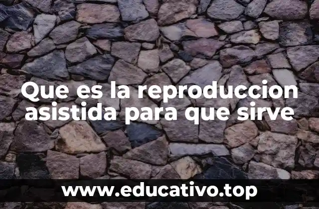Que es la reproduccion asistida para que sirve