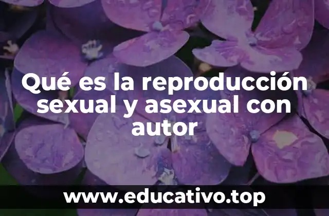 Qué es la reproducción sexual y asexual con autor