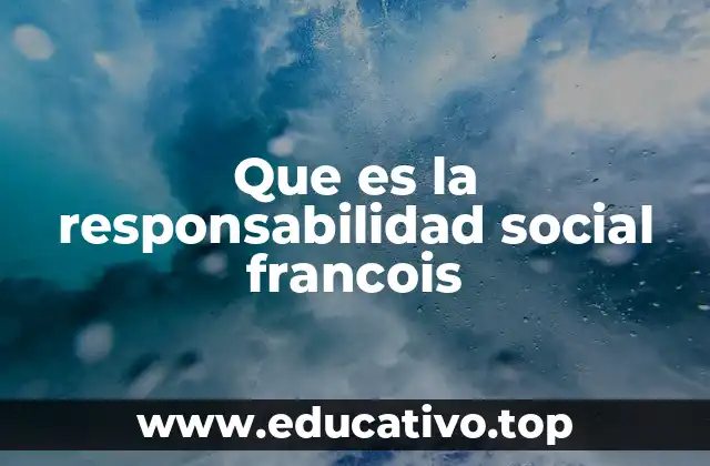Que es la responsabilidad social francois